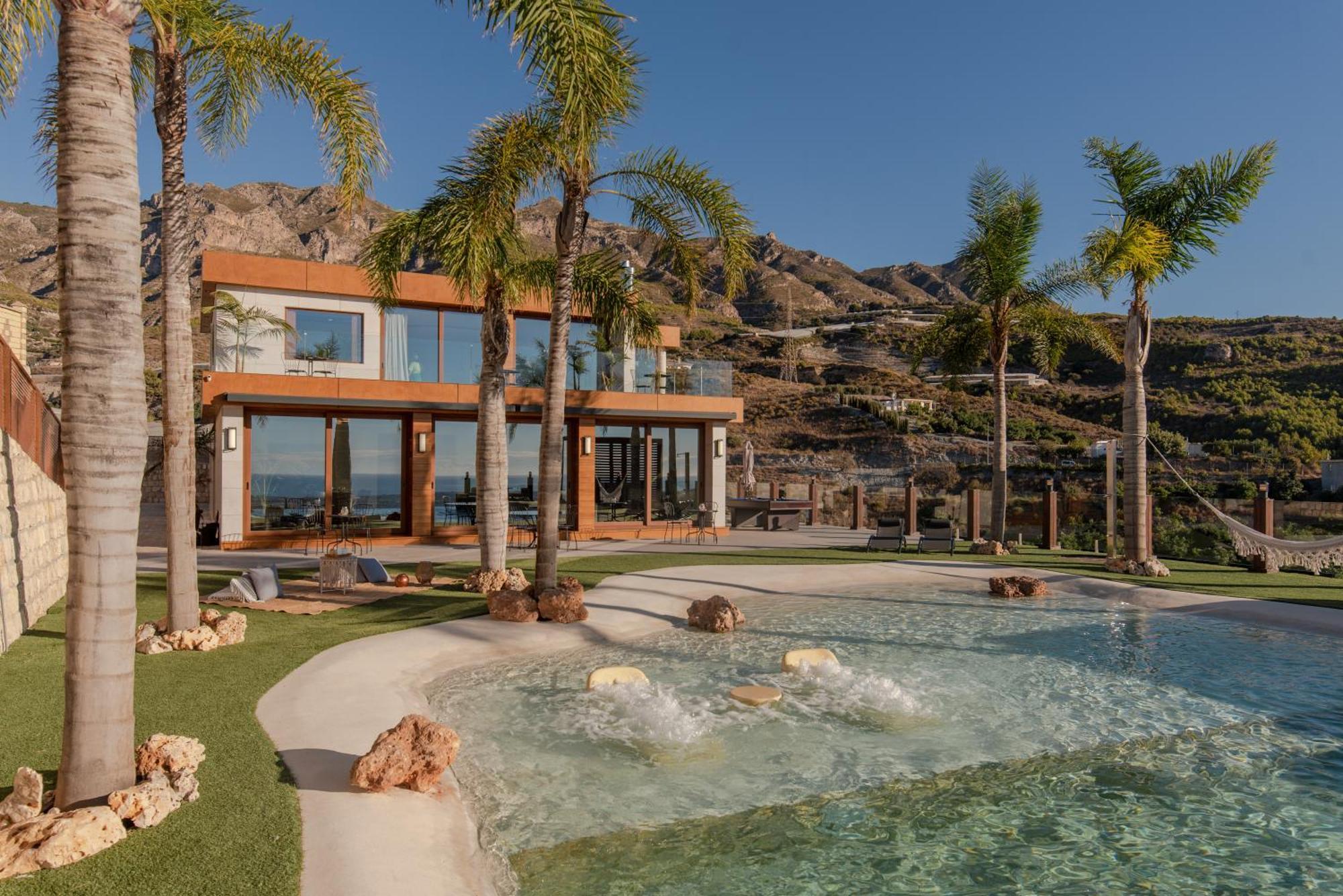Rentitspain Playa Cristal Vista Al Mar, Piscina, Jacuzzi Y Lujo Villa *